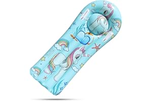 BRTNUP Aufblasbare Boogie Boards Bodyboard mit Griffen Kinder Schwimmbrett Schwimmhilfe Luftmatratze Wasser Board Aufblasbar Surfbrett für Strandsurfen Schwimmen Sommer Wasserspaß