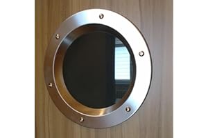 portholes.bullaugen Porthole Window Stainless Steel for Door INOX 350 mm Glass Transparent Nuts Flange