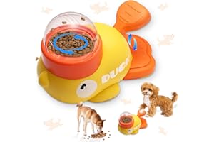 Shinybox Juguete Interactivo para Perros 2-en-1 en Forma de Pato, Juguete Puzzle para Estimulación Mental, Reduce la Hinchazón & Anti-Atraco para Perros Pequeños y Medianos