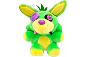 GRATIME FNAF-Peluches de Felpa de 18cm, muñecos de Freddy Fazbear, Bear Foxy, Rabbit Bonnie Chica, 5 Noches en Freddy, Peluches (Yellow)