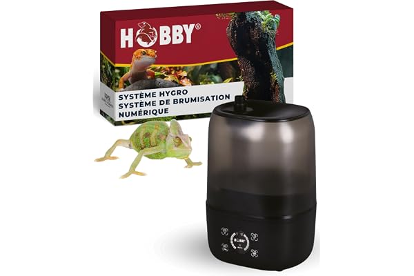 HOBBY Terraristik Hygro System | Système de brumisation numérique pour terrariums | Hygiénique et Facile à Entretenir | Humidificateur | Système de brumisation Efficace avec réservoir d'eau de 4L