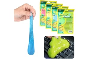 LUPATDY 4 Stück Tastatur Reinigung Keyboard Cleaner, Auto Reinigungsgel, Universeller Reinigungsgel, Wiederverschließbar, Magischer Staubschutzkleber (80g x 4Farbe)