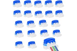 FORHOME 20 Pcs Waterproof Wire Connectors for Robotic Lawn Mowers, Lawnmower Connector with Connection Terminals, Lawnmower Cable Repair Kit for Automower Irrigation Applications