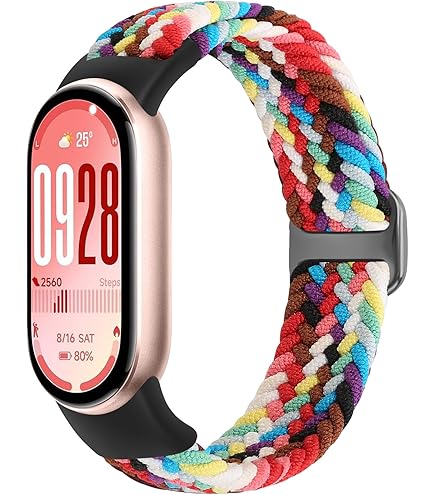 KoGiio Metall Armband Für Xiaomi Smart Band - Edles Mesh Armband Regenbogen