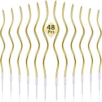 Candeline Compleanno A Spirale - 12 Pezzi, 11cm, Metallizzate, Tempo Combustione 7min - Foto 2