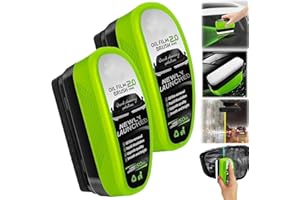 Ashopfun Cepillo de limpieza de película de aceite para automóvil, removedor de película de aceite de vidrio mejorado 2025, limpieza de película de aceite Debeidi, eliminación de manchas de agua,