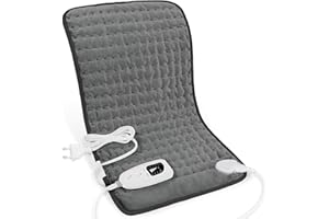 Letitwell Heizkissen, Wärmekissen mit Automatischer Abschaltung, Wärmekissen für Rücken Nacken Schulter Bauch weiche Flanelloberfläche (30 X 60 cm)