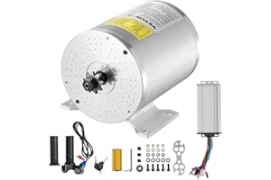 ‎VEVOR VEVOR 2000 W elektrischer bürstenloser Gleichstrommotor-Bausatz – 48 V 4300 U/min Motor mit verbessertem Drehzahlregler und Gasgriff-Bausatz für Go Karts E-Bike Motorrad Roller DIY