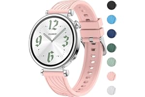 GENERIC OUTPUTBT 19mm Watch Strap for ID205L/GRV 18mm Quick Release for Garmin Venu 3S/2S/Forerunner 265S/255S Music/Vivomove 3S Silicone Sport Replacement Band for HUAWEI Watch GT 4 41mm/Fossil/Women Men