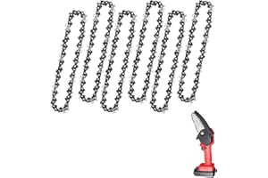 PRVCFZ 6PC 6 Inch Chains, Cordless Replacement Chains for Tree Chainsaws, DFESNB06HYUK