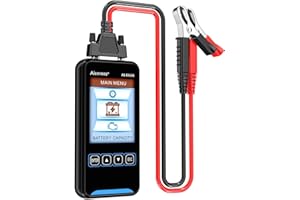 Aicevoos E6166 12V/24V Comprobador de Baterias de Coche, 100-2000 CCA Probador de Alternador Automotriz Analizador de Batería Automático Digital para Automóvil SUV Yate