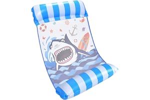 WERNNSAI Hamaca Flotante para Adultos - Inflable Agua Flotante Piscina Cama Portátil Tumbona Sillín Sillón Vagabundo Silla de Ejercicio Playa Summer Fun Play