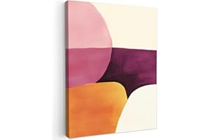 MuchoWow© Impression sur Toile Peinture 30x40 cm Tableau Mural Decoration Salon Reproductions de Tableaux Murale Moderne Formes - Abstrait - Coloré