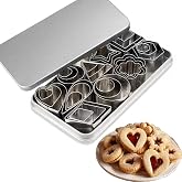 Mini Cookie Cutters Set of 30 Mini Geometric Cookie Cutters