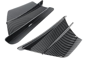 GHZSTE Motorcycle Wing Set Universal 1 Pair Motorcycle Aerodynamic Wing Carbon Fibre Style Side Fairings Winglets Universal Fit