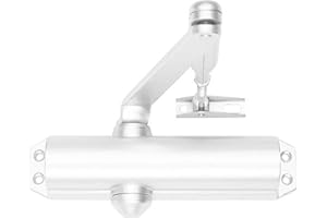 YALE Tesa DC120-9016 Assa Abloy - Chiudiporta con braccio snodato per porte, colore: Bianco DC120