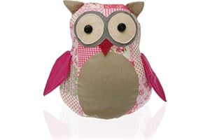 Versa 20270014 Sujetapuertas Buho, 20x11x14cm, Tope Para puerta, Decoración Multicolor, Única, Búho