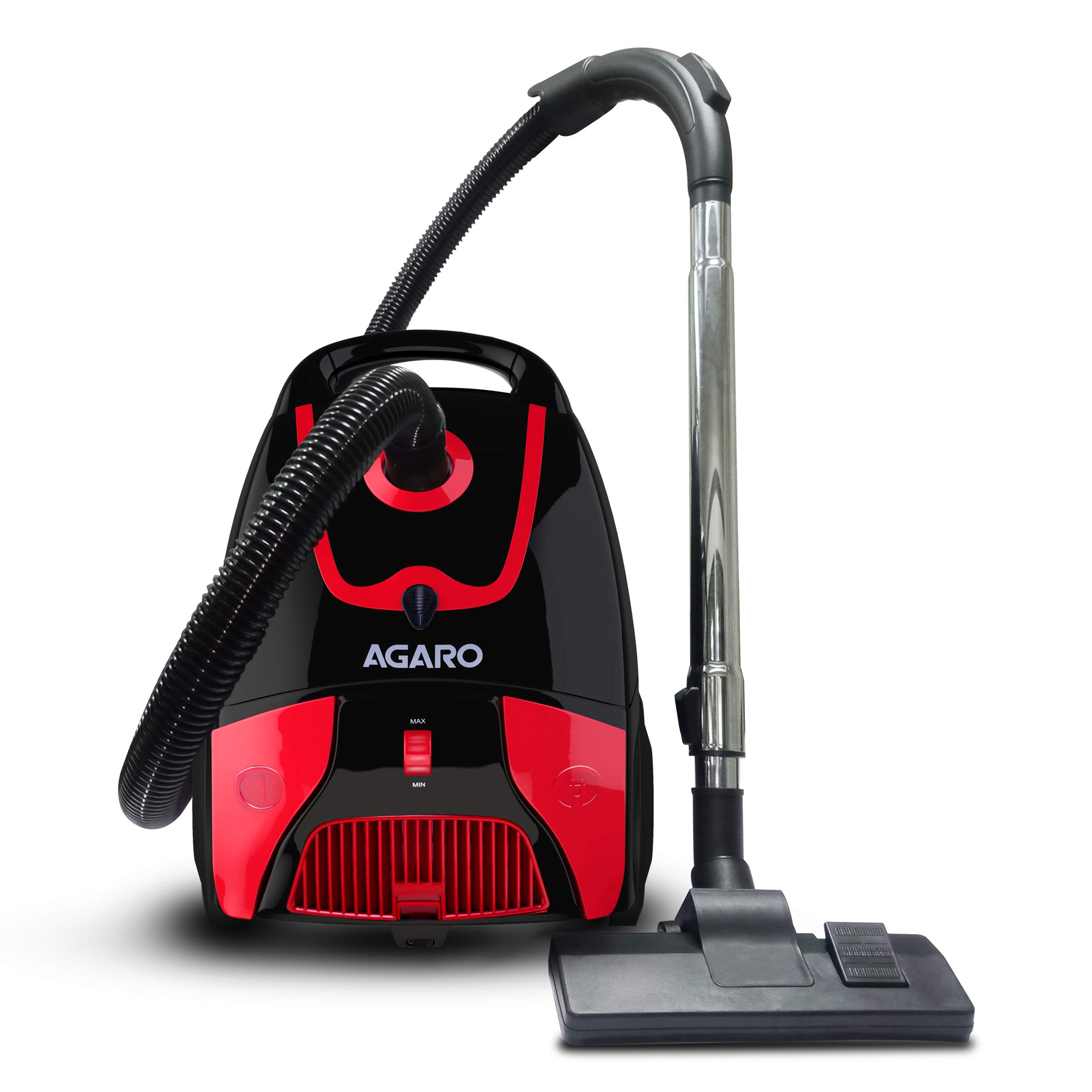 AGARO Galaxy 1000-Watts Dry Vacuum Cleaner with 19 Kpa Suction Power,3.5 litres Dust Bag,Variable Power Settings (Black),3.5 Liter,HEPA Filter