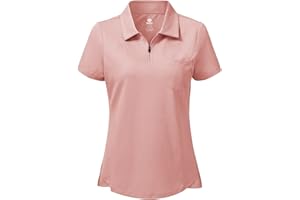 MoFiz Damen Poloshirts Kurzarm Baumwolle Polohemden Arbeit Polo Sommershirts Top