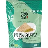 Organic Rice Protein - 500 gr. Vegan and Organic Protein of Plant Origin. Proteins Free of Gluten Soy and Lactose. Raw and Na