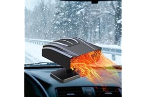 KQLHLHDYZ Chauffage de Voiture, 12V 150W Chauffage Portable pour Voiture, Fonction Chauffage/Refroidissement 2 en 1, Chauffage Rapide, Dégivrage et Désembuage, Prise Allume-cigare pour Toutes les Voitures