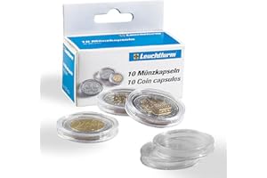 LEUCHTTURM 10 szt. kapsułek na monety złote lub srebrne, 14-62 mm 16,5 mm