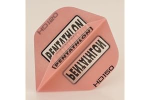 PERFECTDARTS 5 x Sets of Pentathlon rosa Super Tough HD150 Dart Flights, Standard