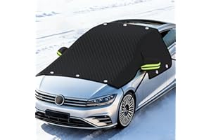 Feelhap Protector de Parabrisas, Protector Parabrisas Coche con 10 Magnético, Protege de Hielo, Coche Protege de Nieve, Funda Plegable parabrisa Delantero, Cubierta de Nieve del Parabrisas Universal