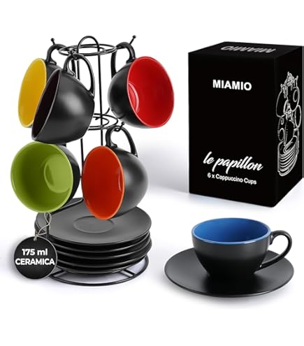 Set 6 Tazze Con Piatti Luminarc Carine - Vetro Temperato Nero, Resistente E Elegante - Foto 8