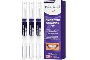 WAYMAYTECY 3 Stück Lila Zahnaufhellung Stift, Zahnaufhellung Bleaching Set, Teeth Whitening Essence Pen, Flecken Entfernen WeißE ZäHne Zu Hause, FüR Strahlend WeißE ZäHne