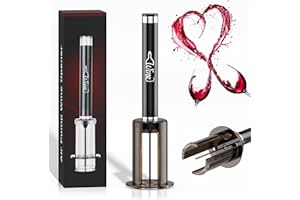 Quntis Sacacorchos Vino Profesional, Abrebotellas Vino Abrebotellas de Presión de Aire Abridor de Vino Inoxidable, Con funda protectora de Botella Regalo Mujer Hombre para Fiesta Cumpleaños
