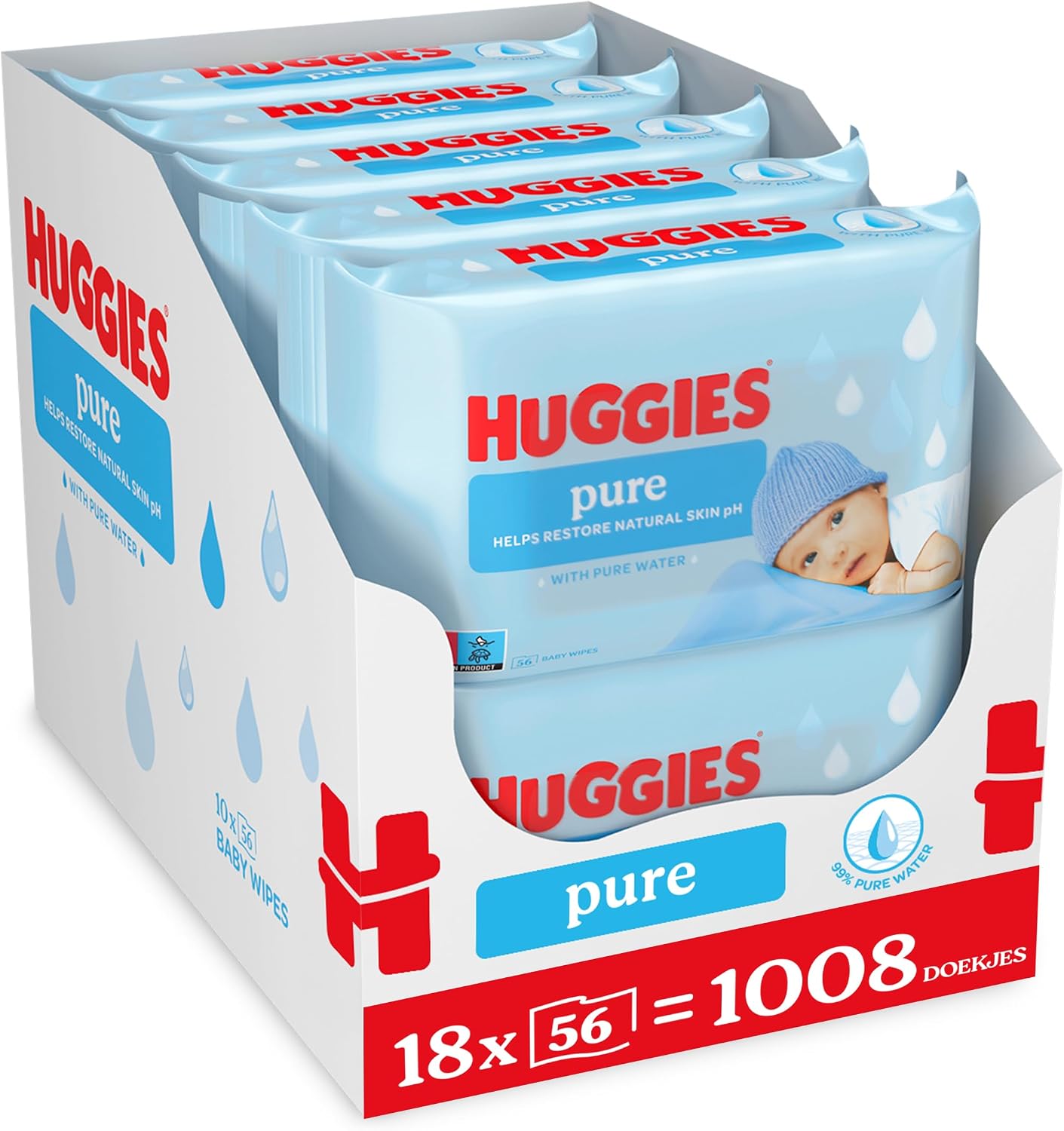 Avis d'Expert & Test Approfondi : Huggies Pure billendoekjes - 1008 babydoekjes (Sélection)
