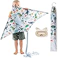 LOFTY Kite for Kids, Easy to Fly Kite for Children, A Kids Kite That Adults Will Love. Built to Last with Wooden Handle & Matching Carry Bag | Designed in New Zealand
