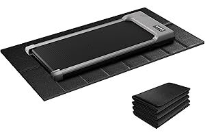 STEPWAVER Treadmill Mat Compatible with Peloton Bikes Walking Pad, 160×75 CM Exercise Bike Mat Floor Protector, Heavy-Duty, Non-Slip, Under Mat Protect Hardwood Floor Carpet