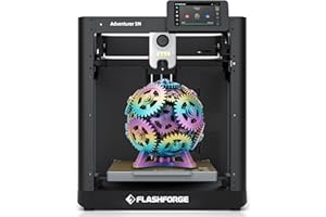 VOXELAB FLASHFORGE Adventurer 5M 3D Printer,600mm/s Max Speed Core XY 3D Printers with Auto Leveling,280°C Direct Extruder,3s Quick Swap Nozzle,Dual-Sided PEI Platform,DIY AD5M Enclosure,for Kids,Beginners