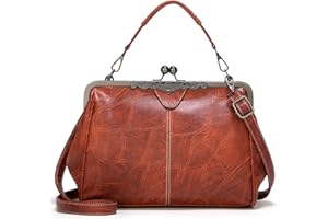 7VSTOHS Sac à main rétro femme Sacs à Bandoulière Vintage Sac à main à poignée supérieure Sacs à bandoulière à la mode