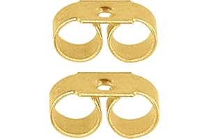 A&S 9CT GOLD HALLMARKED REPLACEMENT EARRING BACKS BUTTERFLIES 5MM -A2B