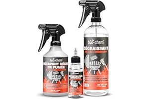 BIO-CHEM CLEANTEC Bio-Chem - Basic Set 3 Produits de Nettoyage Barbecue et Four - Détachant résine et Traces de brûlé - Nettoyant Surfaces barbecues, Fours, planchas - Huile de Soin des appareils