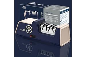 XZAYY Professioneller elektrischer Messerschärfer mit 100% Diamant-Schleifmitteln und Präzisionswinkelführungen für die Arbeit mit geraden Kanten und Keramikmessern in der Küche. Sharp