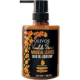 Olivos Vivaldi Serisi Doğal B&uuml;y&uuml;l&uuml; Yapraklar Zeytinyağlı Sıvı Sabun - Bitkisel İ&ccedil;erikli, Doğal Cilt Bakımı, Hassas Ciltler İ&ccedil;