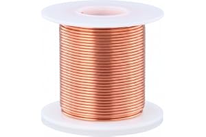 QWORK® trädgårdstråd, 20 m trädgård koppartråd, 16 gauge 99,9 % ren koppartråd, för trädgårdsarbete, växt- och grönsaksodling