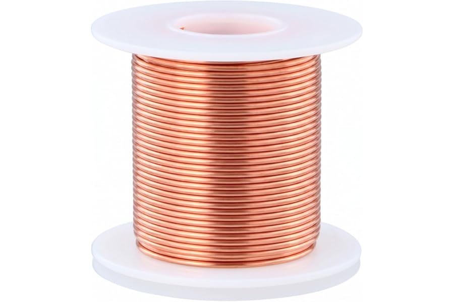 QWORK® Electroculture Gardening Wire, 20m/65ft 16 Gauge 99.9% Pure Copper, Ideal for Indoor/Outdoor Gardening