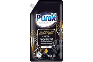 CLOVIN PUROX PUROX Black Vibes Adoucissant (54 Lavages) – Notes d’agrumes & de chêne, Soin des textiles, Parfum longue durée, Antistatique, Repassage facile, 600 ml