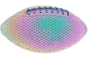 YONGWIORY Reflective Football, Glowing Football Size 4/5 , Holographic Football Training Football In Dark, Football PU Soccer Training Use, Professional Competition Football Gifts For Teenager, Aldunts
