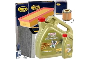 BANDELONE Inspektionspaket 5l Motoröl 5W-30 + Filterset passend für 2.0 TDI Diesel A4 B8 A5 Q5 8R