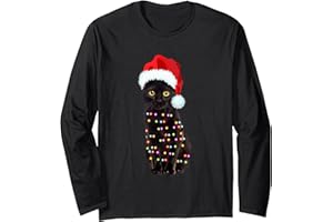 LUSTIGES GESCHENK GESCHENKE XMAS KATZENLIEBHABER Katze Weihnachten Winterpullover Katzen Weihnachtspullover Langarmshirt