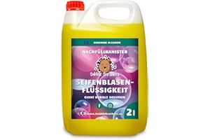 Bubble Brothers Liquido per Bolle di Sapone da 2 Litri, per Bolle di Sapone giganti e Normali Bolle di Sapone, Bottiglia di Ricarica da 2 l, XXL, per Bolle di Sapone (2 Litri)