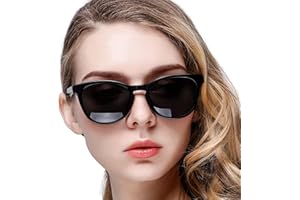 KANASTAL Lunettes de Soleil Femme Polarisées Mode Vintage Lunettes Soleil Retro Classique Femmes UV400 Protection