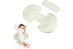 Ntmaichy Schwangerschaftskissen, U-förmiges Seitenschläferkissen Pregnancy Pillow Schwangere Schlafkissen Stillkissen Stützkissen Baby Körperkissen für Körper, Bauch, Rücken(Yellow)