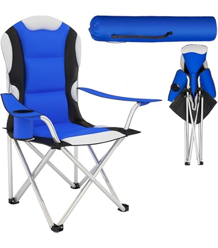 Sedia Da Campeggio Berger Pieghevole Imbottita - Portabevande, Fino 100kg - Foto 11